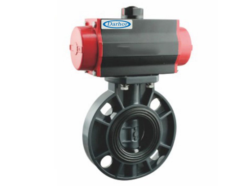 氣動塑料PVC蝶閥